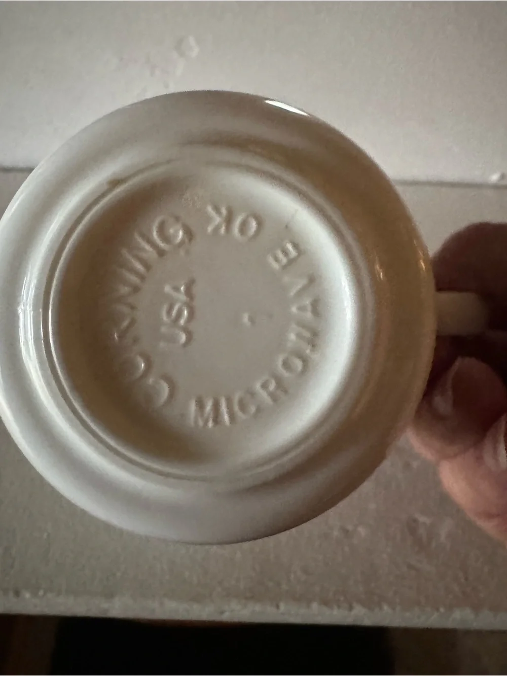 Vintage corning, ware, hummingbird and hibiscus coffee mug tea cup